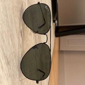 RayBan black Aviators